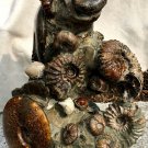 Large block with ammonites and other fossils.  305 x 210 x 150 mm - 6260 g