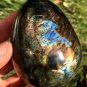 352g Natural Labradorite Egg Crystal Rough Polished From Madagascar LC16