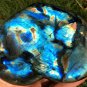 964g Natural Labradorite Love heart Crystal Rough Polished From Madagascar LC18