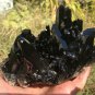 1297g Natural smoky black quartz cluster crystal specimen healing JQ18