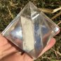 TOP!! Large Natural beautiful Rock Crystal Quartz Crystal Pyramid Healing  #ZH42