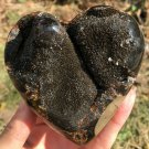 679g Natural dragon septarian geode quartz Heart  cluster crystal healing #ZH84