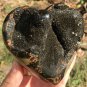 679g Natural dragon septarian geode quartz Heart  cluster crystal healing #ZH84