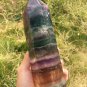 1489g RARE HUGE NATURAL Blue Fluorite Quartz Crystal point Healing Y2
