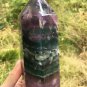 1489g RARE HUGE NATURAL Blue Fluorite Quartz Crystal point Healing Y2