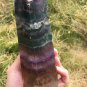 1489g RARE HUGE NATURAL Blue Fluorite Quartz Crystal point Healing Y2