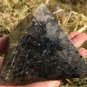 778g Large Natural beautiful tourmaline Quartz Crystal Pyramid Healing #ZH40