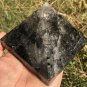 778g Large Natural beautiful tourmaline Quartz Crystal Pyramid Healing #ZH40