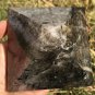 778g Large Natural beautiful tourmaline Quartz Crystal Pyramid Healing #ZH40