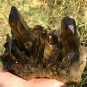 1119g Natural smoky black quartz cluster crystal specimen healing JQ12