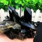 384g Natural beautiful smoky black quartz cluster crystal specimen healing
