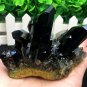 384g Natural beautiful smoky black quartz cluster crystal specimen healing