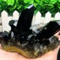384g Natural beautiful smoky black quartz cluster crystal specimen healing
