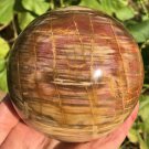 1355g Natural COLORFUL RAINBOW FANTASTIC Madagascar Petrified Wood ball  - #MH6