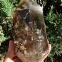 Rare double head Clear Rainbow Smoky Crystal Quartz Point/Clear Crystal Tower