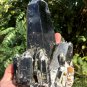 931g Natural beautiful smoky black quartz cluster crystal specimen healing HJ02