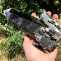 931g Natural beautiful smoky black quartz cluster crystal specimen healing HJ02