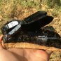 767g Natural smoky black quartz cluster crystal specimen healing JQ25