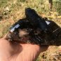 767g Natural smoky black quartz cluster crystal specimen healing JQ25