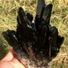 1406g Natural smoky black  quartz cluster crystal specimen healing JQ15