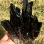 1406g Natural smoky black  quartz cluster crystal specimen healing JQ15