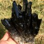1406g Natural smoky black  quartz cluster crystal specimen healing JQ15