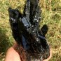 1406g Natural smoky black  quartz cluster crystal specimen healing JQ15