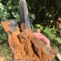 922g Natural beautiful smoky black quartz cluster crystal specimen healing HJ4