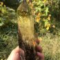 TOP!! Large Natural transparent double-headed citrine crystal quartz tower 1039g