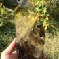 TOP!! Large Natural transparent double-headed citrine crystal quartz tower 1039g