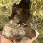 1061g Natural smoky citrine quartz cluster crystal specimen healing JQ19