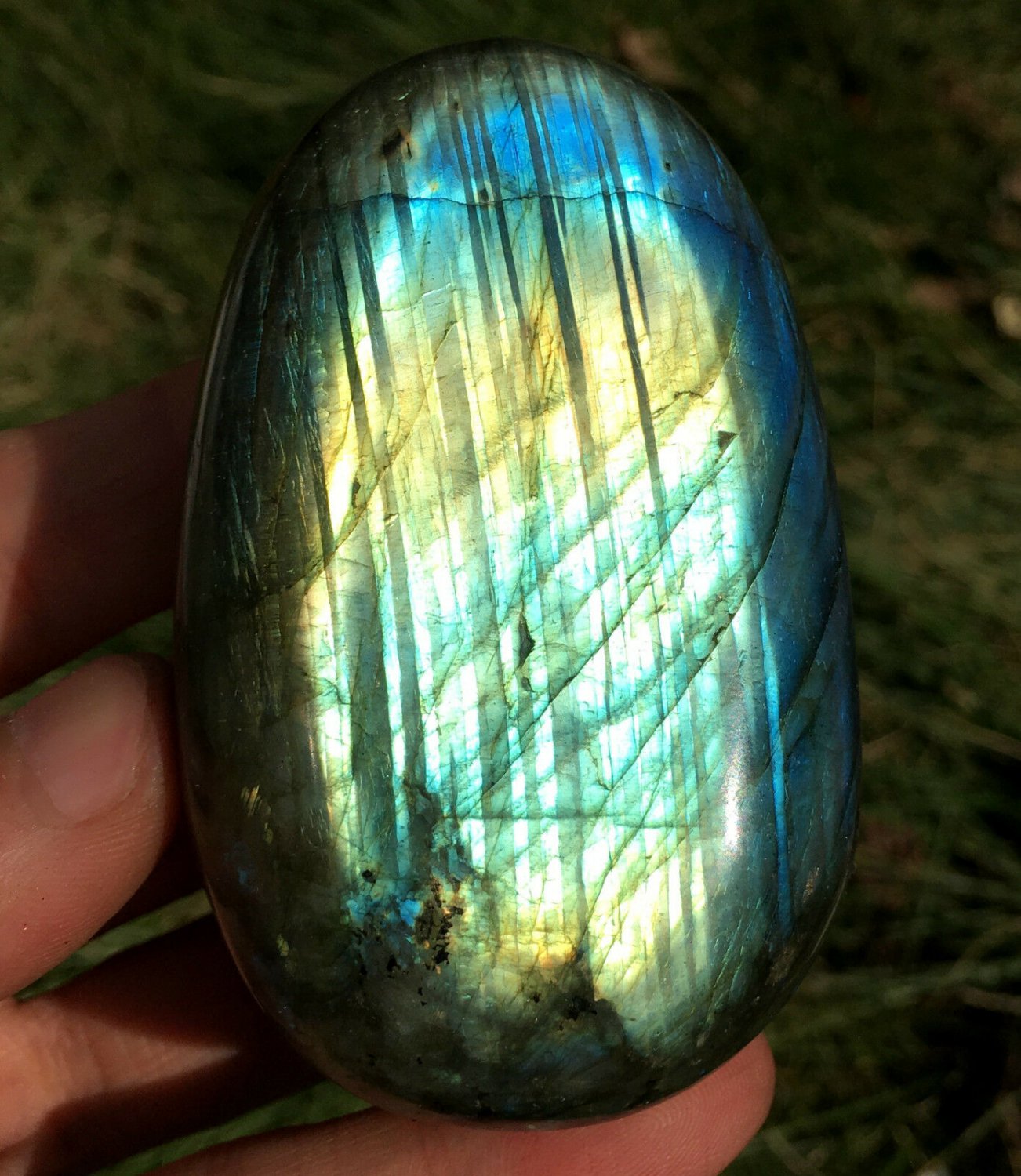 198g Natural Labradorite Crystal Rough Polished From Madagascar  LC22