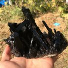 679g Natural  smoky black quartz cluster crystal specimen healing JQ32