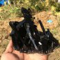679g Natural  smoky black quartz cluster crystal specimen healing JQ32