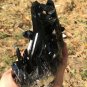 679g Natural  smoky black quartz cluster crystal specimen healing JQ32