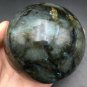 768g Natural beautiful Labradorite ball Crystal Polished From Madagascar LQ12