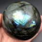 768g Natural beautiful Labradorite ball Crystal Polished From Madagascar LQ12