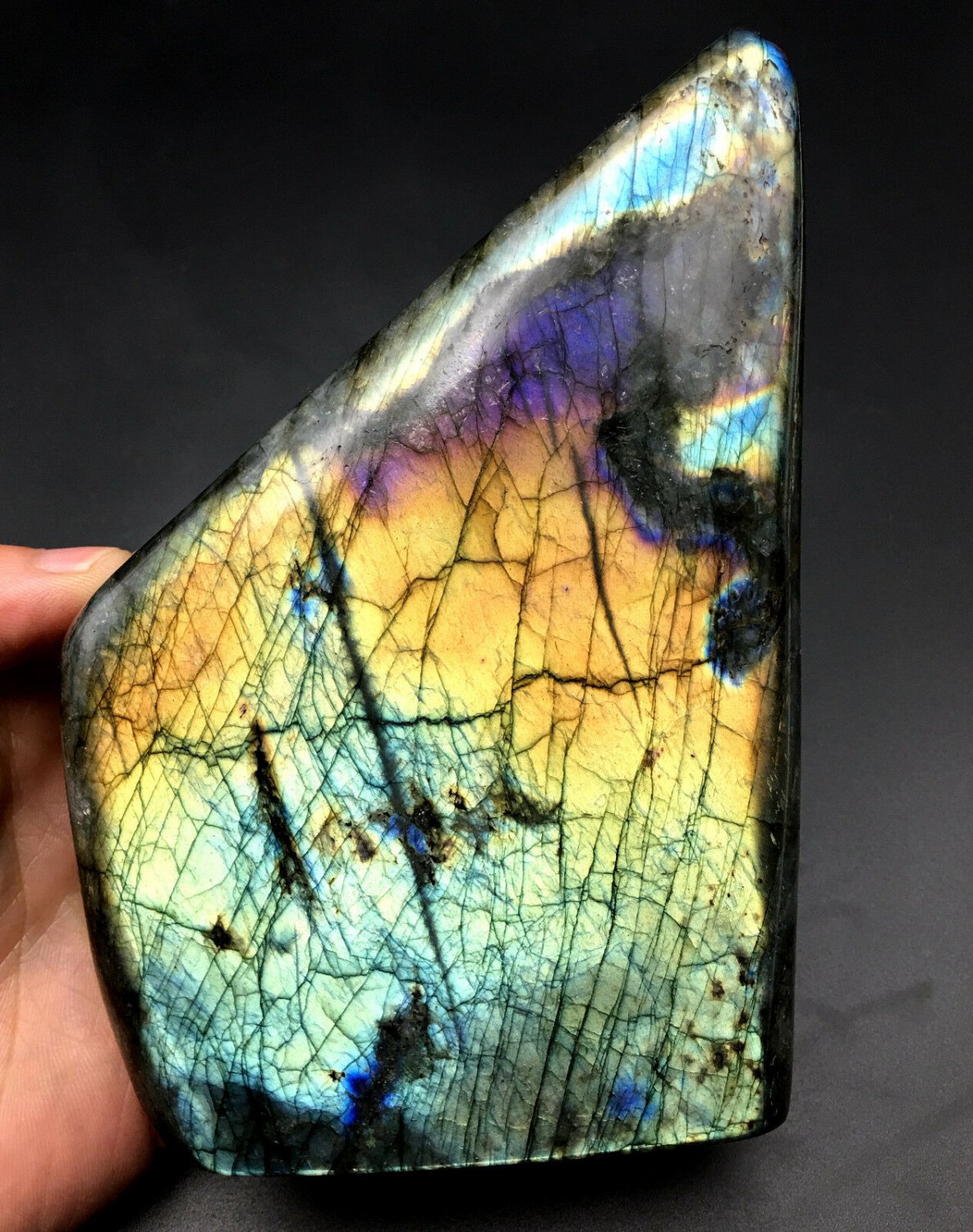 1227g Natural Labradorite Crystal Rough Polished From Madagascar  LQ17