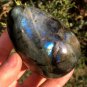 313g Natural Labradorite Egg Crystal Rough Polished From Madagascar LCSD7