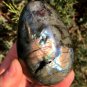 313g Natural Labradorite Egg Crystal Rough Polished From Madagascar LCSD7