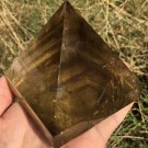TOP!! Large Natural beautiful Citrine Quartz Crystal Pyramid Healing  #ZH45