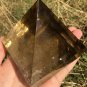 TOP!! Large Natural beautiful Citrine Quartz Crystal Pyramid Healing  #ZH45