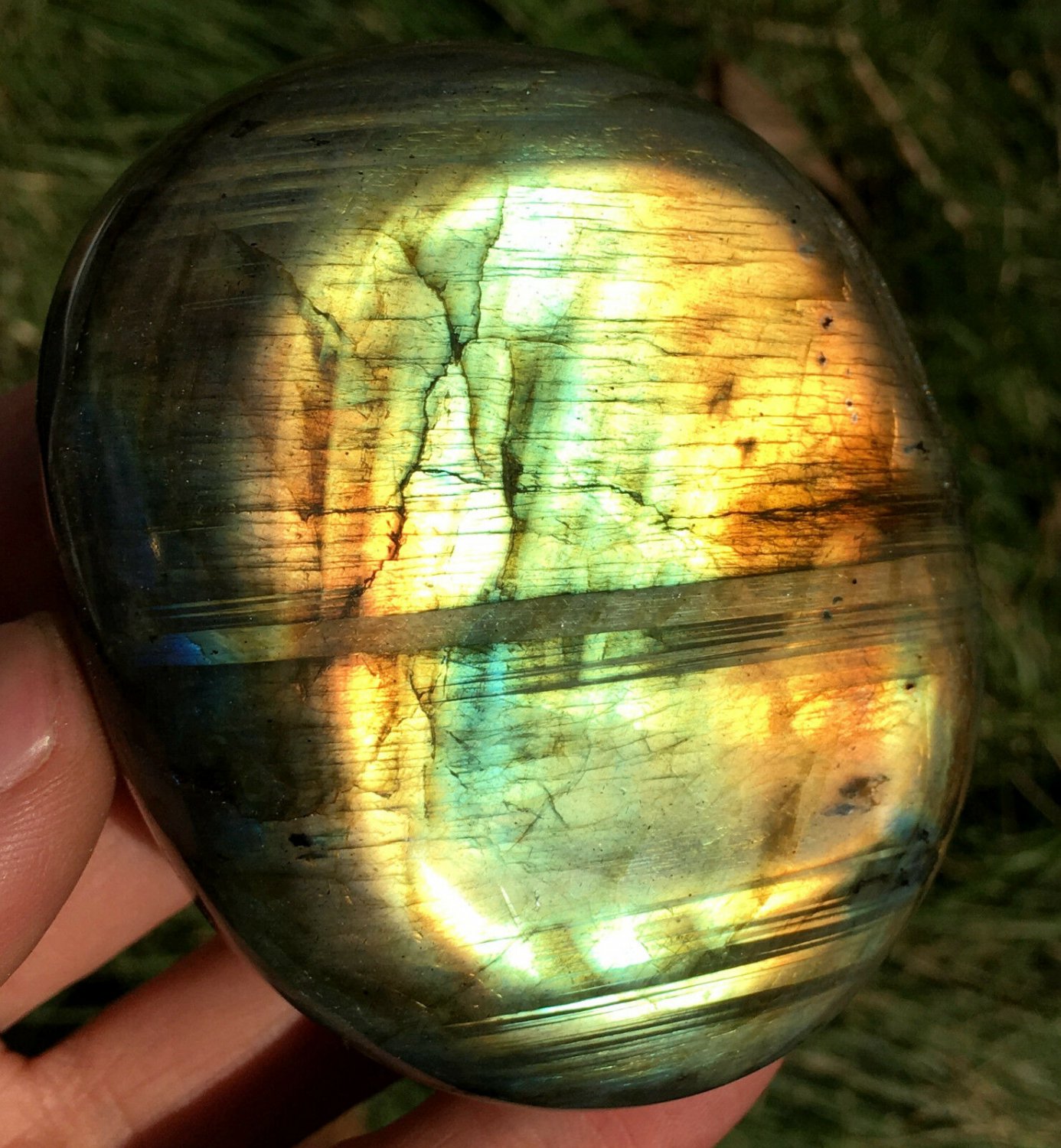 231g Natural Labradorite Crystal Rough Polished From Madagascar  LC31