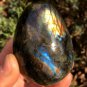 254g Natural Labradorite Egg Crystal Rough Polished From Madagascar LCSD3
