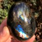 254g Natural Labradorite Egg Crystal Rough Polished From Madagascar LCSD3