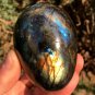 254g Natural Labradorite Egg Crystal Rough Polished From Madagascar LCSD3