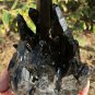 696g Natural smoky black quartz cluster crystal specimen healing #JQ60