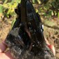 696g Natural smoky black quartz cluster crystal specimen healing #JQ60