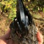 696g Natural smoky black quartz cluster crystal specimen healing #JQ60