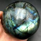 457gNatural beautiful Labradorite spherical Crystal Polished From Madagascar LQ1